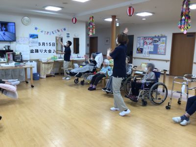 ショートステイで盆踊り お知らせ イメージ