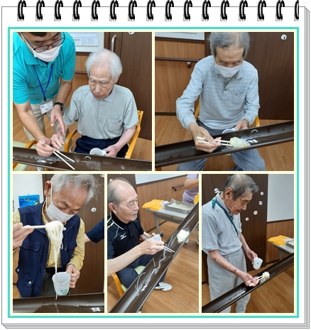 8月5日 そうめん流し お知らせ イメージ